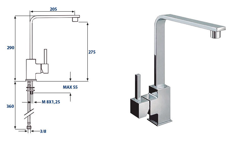 Grifos - Modelo Angular Twist